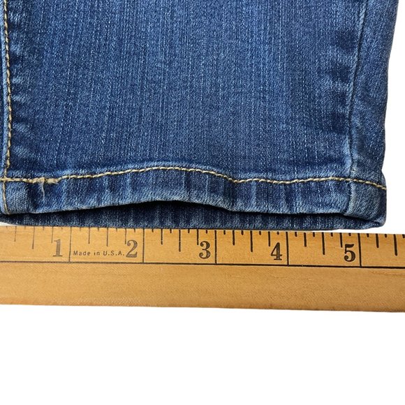 Torrid Premium Woman's Distressed Denim Blue Jeans Size 20R High Rise Curvy - Picture 13 of 16